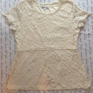 Ivory Lace Top Izaac Mizrah Live